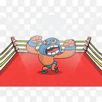 拳击赛场矢量