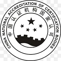 中国认证机构国家认可矢量图