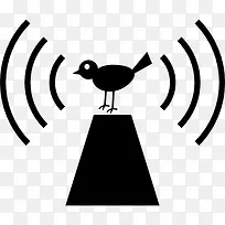 WiFi的鸟图标