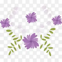 春天浪漫紫色花藤