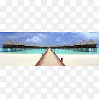 国外旅游马尔代夫背景banner