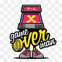 卡通game over man