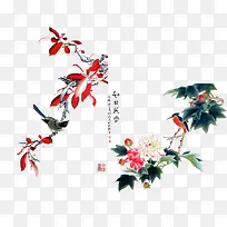 花开芙蓉免抠图PNG图片