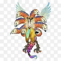 古代上古神兽装饰元素