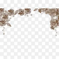 现代简约花朵背景