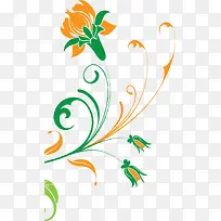 手绘花朵矢量图