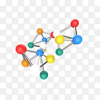 彩色分子结构图