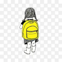 速写小女孩