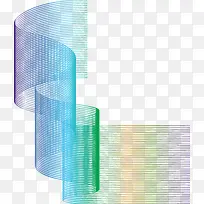 抽象三维线矢量素材