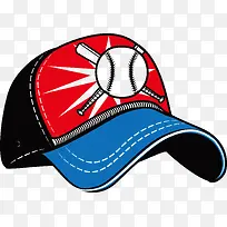 一个蓝色创意棒球帽