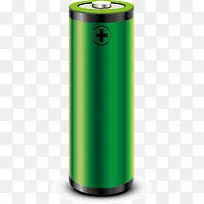 绿色卡通电池图