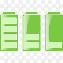 绿色扁平化电池图