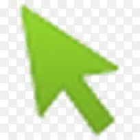 绿色的鼠标指针 icon