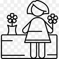 Florist Woman 图标