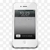 白色的苹果iPhone4-icons