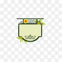 欧式门牌矢量素材