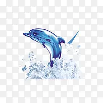 水里跳出来海豚