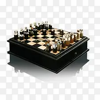 黑色国际象棋棋盘格装饰