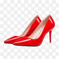 红色 皮鞋婚鞋