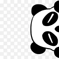 右边爬出来的熊猫脸