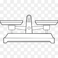 白色的水平称