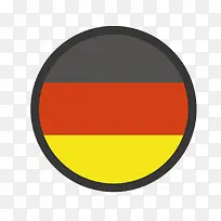 彩色德国旗帜