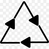 循环三角图标
