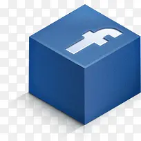 Facebook颜色isometric-3d-social-