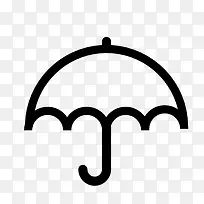 雨伞标志图标