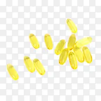 黄色的鱼肝油