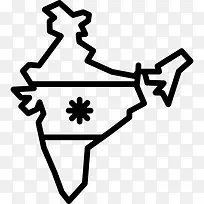 印度共和国图标