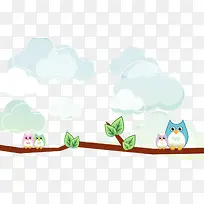 手绘小鸟