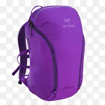 紫色简约印花背包
