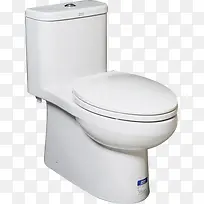 白色厕所马桶瓷砖效果