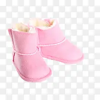 粉色女童鞋保暖短靴