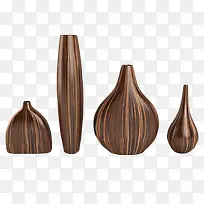 四个欧式杯具手工木雕