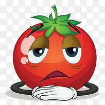 卡通西红柿表情