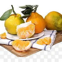 切开的丑橘