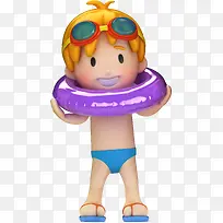 3d婴儿游泳馆游泳