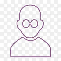 手绘男人头像