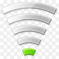 白色WiFi图标设计