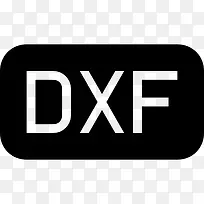 DXF文件的黑色圆角矩形界面符号图标
