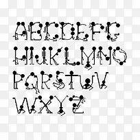 人型字母