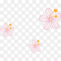 红色花朵漂浮