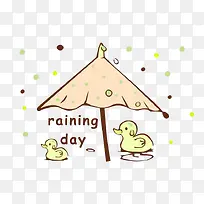 雨天小鸭子