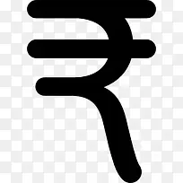 印度卢比货币符号图标