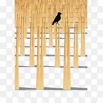 一次性筷子破坏森林