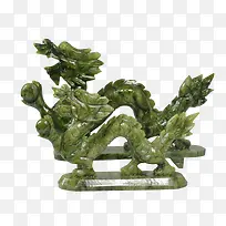 翡翠中国龙雕像