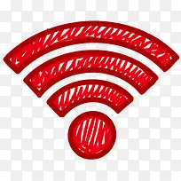 红色的wifi标识 icon