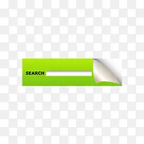绿色纸质搜索定位矢量导航栏